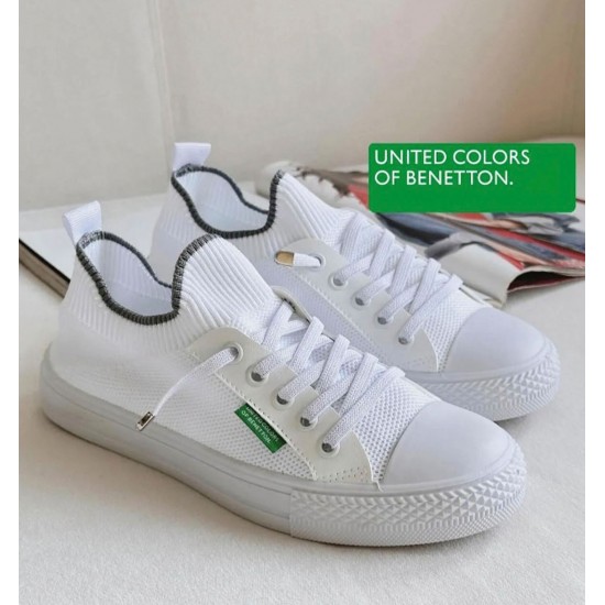 Benetton 10233 Kadın Günlük Sneaker Ayakkabı Beyaz