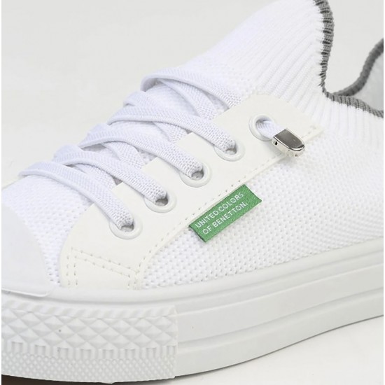 Benetton 10233 Kadın Günlük Sneaker Ayakkabı Beyaz