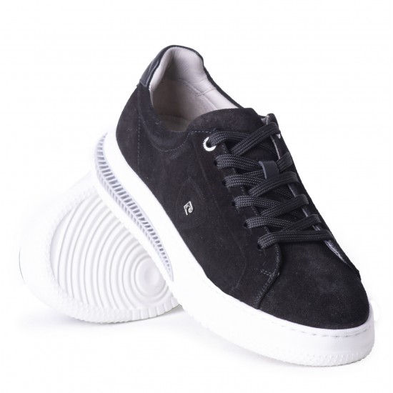 Pierre Cardin 335749 Erkek Günlük Sneaker Ayakkabı Siyah Süet