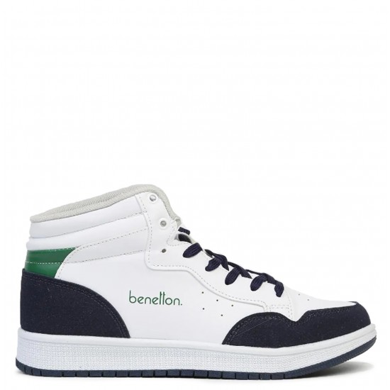 Benetton 30868 Kadın Günlük Sneaker Ayakkabı Beyaz Lacivert