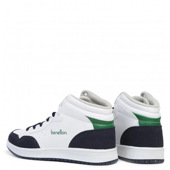 Benetton 30868 Kadın Günlük Sneaker Ayakkabı Beyaz Lacivert