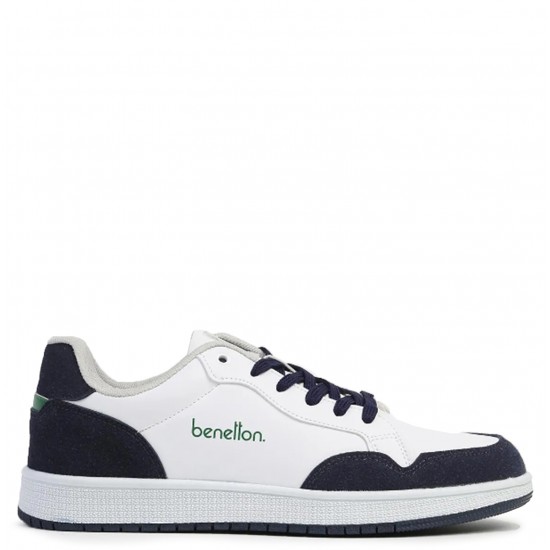 Benetton 30870 Kadın Günlük Sneaker Ayakkabı Beyaz Lacivert