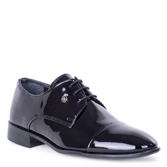 Pierre Cardin Erkek Klasik Ayakkabı Büyük Ayak Pck-70924 Siyah Rugan