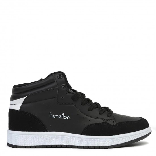 Benetton 30868 Unisex Günlük Sneaker Hı Ayakkabı Siyah Beyaz