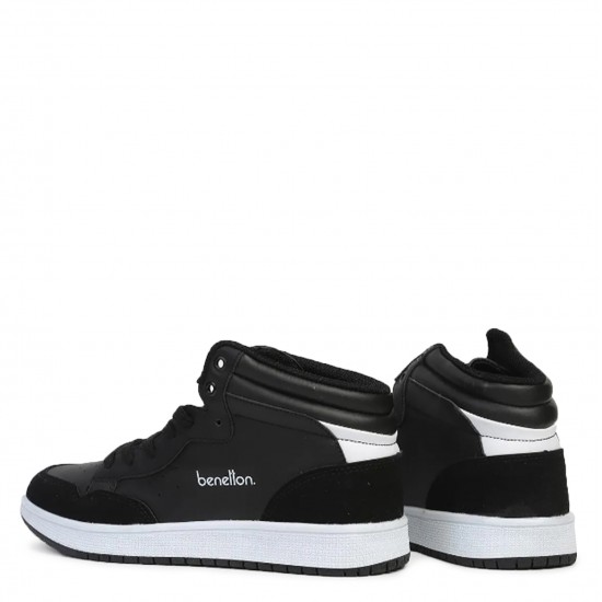 Benetton 30868 Unisex Günlük Sneaker Hı Ayakkabı Siyah Beyaz