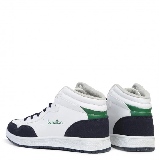 Benetton 30868 Unisex Günlük Sneaker Hı Ayakkabı Beyaz Lacivert