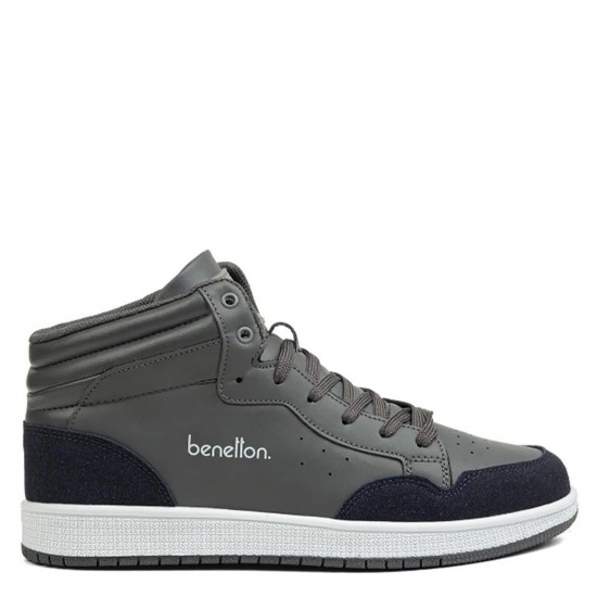 Benetton 30869 Erkek Günlük Sneaker Hi Ayakkabı Füme