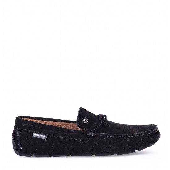 Pierre Cardin 4M 241012 Erkek Hakiki Deri Loafer Ayakkabı Siyah Süet