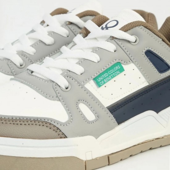 Benetton 11135 Erkek Günlük Sneaker Ayakkabı Beyaz