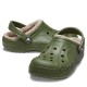 Crocs Baya Lined Clog Erkek Terlik Army Green