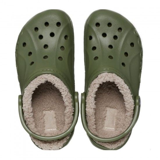 Crocs Baya Lined Clog Erkek Terlik Army Green