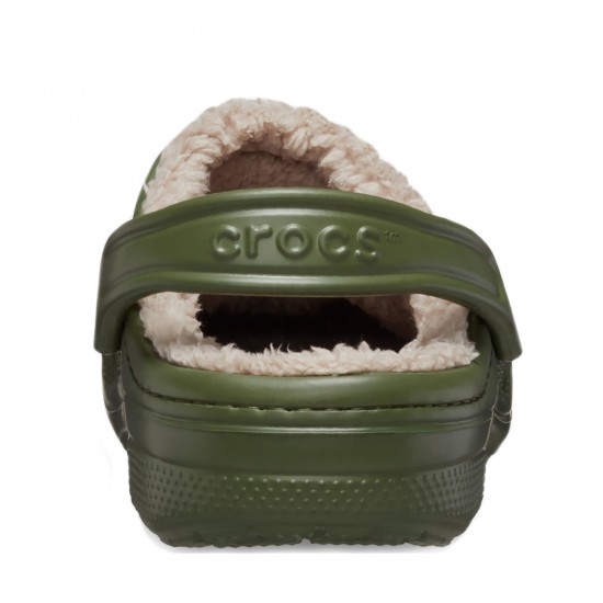 Crocs Baya Lined Clog Erkek Terlik Army Green