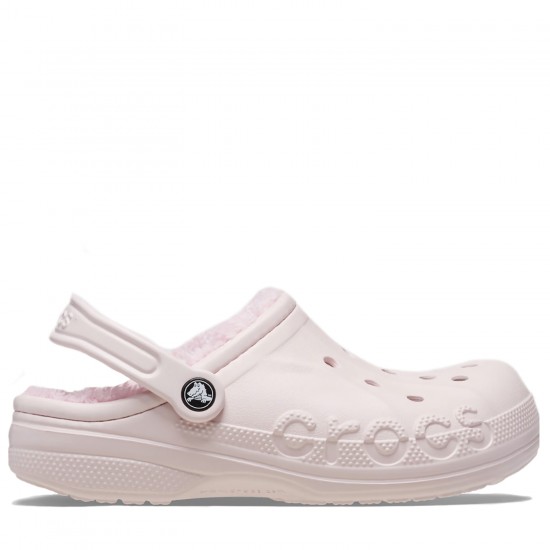 Crocs Baya Lined Clog Erkek Terlik Barely Pink