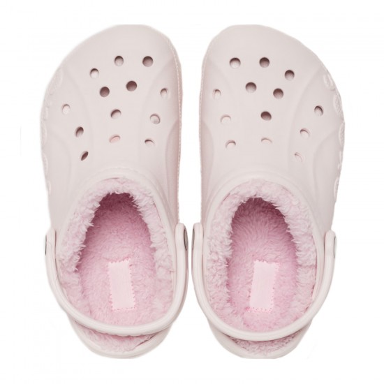 Crocs Baya Lined Clog Erkek Terlik Barely Pink